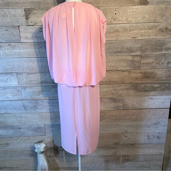 Vintage‎ Algo  women’s pink dress in size 7 - Picture 4 of 13